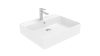 Раковина из сантехнического фарфора Creavit Volga VX260-00CB00E-0000 60х50 накладная цвет белый