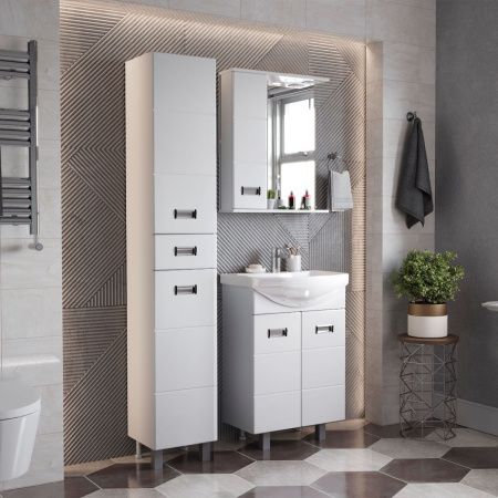 Зеркало-шкаф Onika Балтика 205815 60х70 подвесной цвет белый