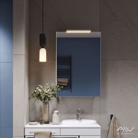 Зеркало-шкаф Alavann Cosmetic ALV0723001 55х15х80 подвесной цвет белый