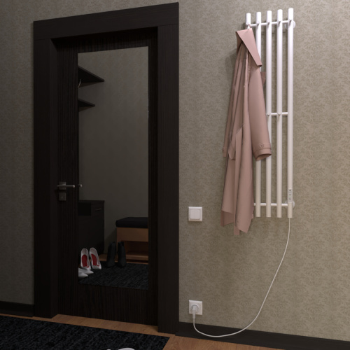 Полотенцесушитель Маргроид Inaro Inaro-12024-1049-9016R 27х120 электрический белый матовый - фото 4