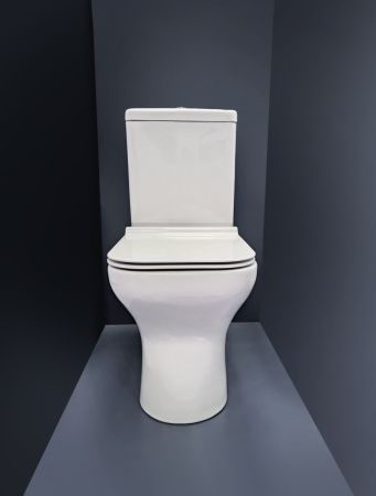 Унитаз напольный с бачком Creo Сeramique ARCHILITE COMBO-AS1003/ARL1002/AS1001T белый с сиденьем с микролифт душевой смыв