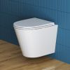 Унитаз подвесной BelBagno TRE BB8001CHR/SC белый с сиденьем микролифт безободковый каскадный смыв
