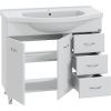 Тумба под раковину СанТа Эльбрус 201107 100х50 напольная цвет белый