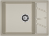 Кухонная мойка Granfest Vertex V-680L топаз 68х50 цвет серый поверхность матовая