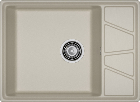 Кухонная мойка Granfest Vertex V-680L топаз 68х50 цвет серый поверхность матовая