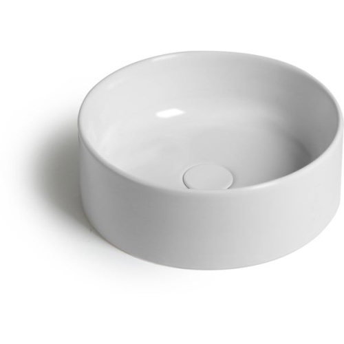 Раковина White Ceramic Slim 40 см W0147PL накладная цвет сливовый матовый