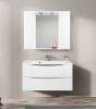 Зеркало-шкаф BelBagno Fly-Marino MARINO-SPC-1000/750-2A-BL-P 100х80 подвесной цвет белый