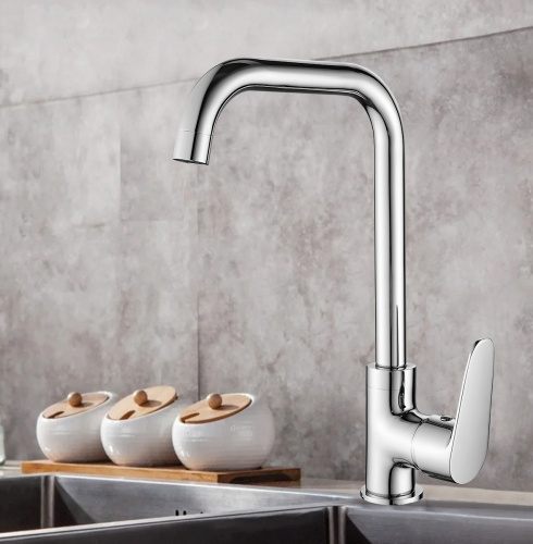 Смеситель для кухни WesnaArt Nova NOV03-150 на мойку хром - фото 3