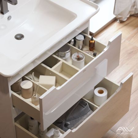 Тумба с раковиной Alavann Berta ALV0971000 90х50 подвесная цвет белый