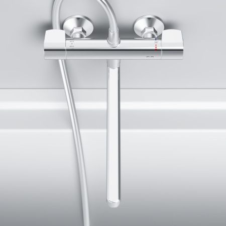 Смеситель для ванны и душа Am.Pm X-Joy F85A50900 настенный хром с термостатом