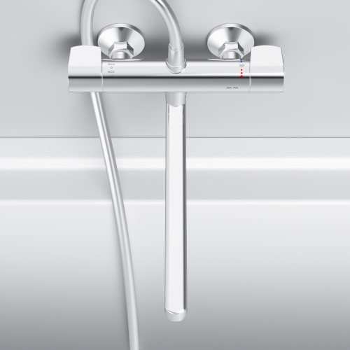 Смеситель для ванны и душа Am.Pm X-Joy F85A50900 настенный хром с термостатом - фото 5