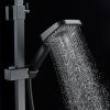 Душевая стойка Shevanik S7036H настенная цвет черный