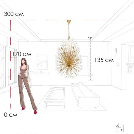 Люстра подвесная Loft It Splash 10418/12