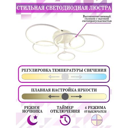 Люстра потолочная Natali Kovaltseva Perfekt I (Перфект И) HIGH-TECH LED LAMPS 82036