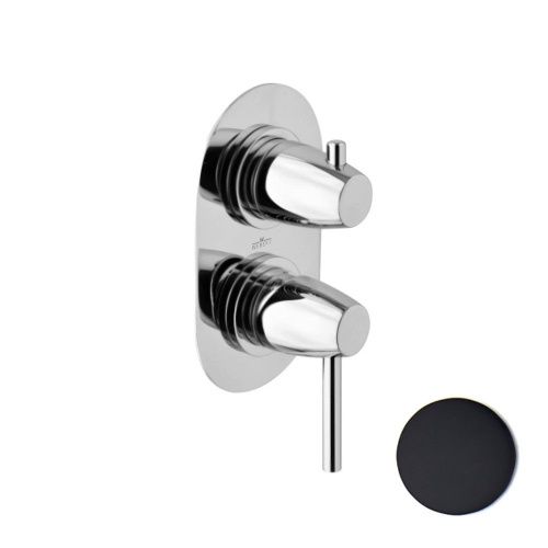 Смеситель для ванны и душа Webert Opera Moderna OE860101560 настенный черный - фото 2