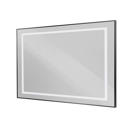 Зеркало с подсветкой BelBagno Kraft SPC-KRAFT-1200-800-SENS-NERO 120х80 подвесное