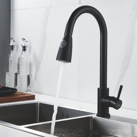 Смеситель для кухни Raffine F213H на мойку черный