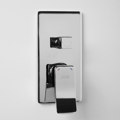 Смеситель для ванны и душа WasserKRAFT Aller 1060 10641 встраиваемый хром - фото 2