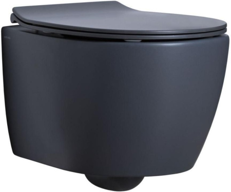 Чаша унитаза подвесная Allen Brau Fantasy 4.11004.AN цвет черный без сиденья безободковая каскадный смыв