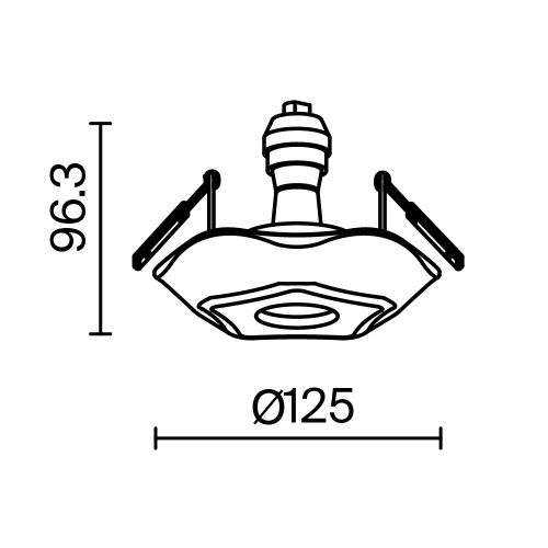 Светильник встраиваемый Maytoni Gyps Classic DL284-1-01-W - фото 2
