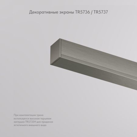 Декоративная заглушка желоба трека Denkirs Shine base (Схине басе) TR5737-DN