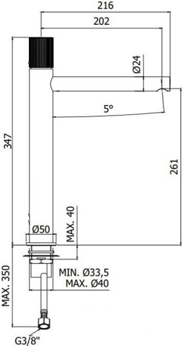 Смеситель Paffoni Jo JO081CR на столешницу/на раковину хром - фото 3