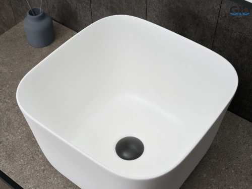 Раковина Gid Creativo 36 см N9301wg (51234) накладная цвет белый - фото 4