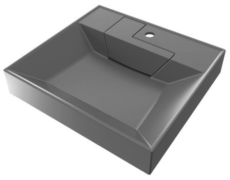 Раковина из искусственного камня Uperwood Top 2091021040 60х60 над стиральной машиной цвет серый