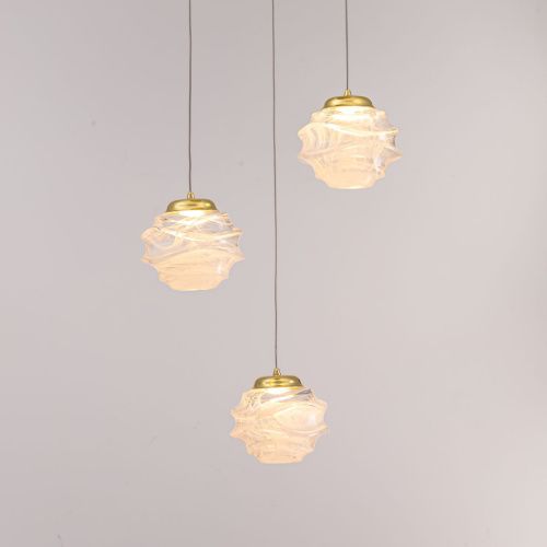 Светильник подвесной Delight Collection MD25030003-3A gold/clear - фото 2