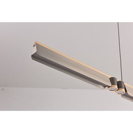 Светильник подвесной iLedex Vision (Висион) 9309D-1200-2 GR+BK