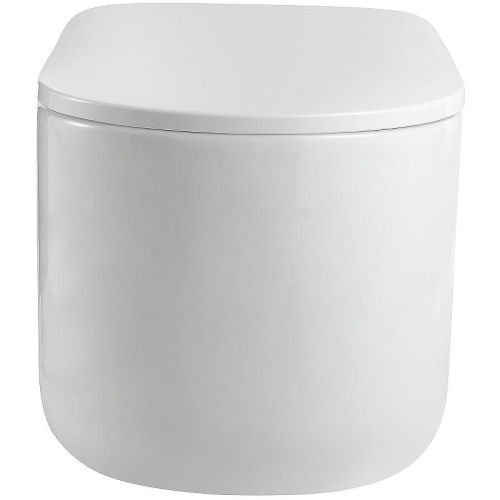 Унитаз подвесной Boheme Flow 969-SET-W цвет белый глянцевый с сиденьем микролифт безободковый смыв торнадо - фото 2