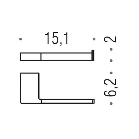 Бумагодержатель Colombo MiniQ B5008D.GM