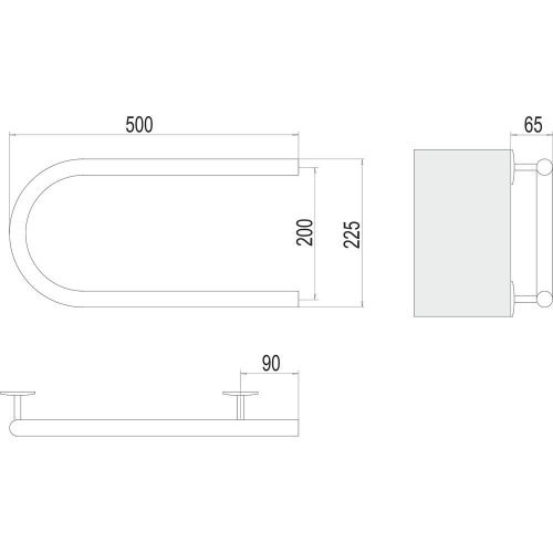 Полотенцесушитель Terminus 4620768883934 50х23 электрический хром - фото 3