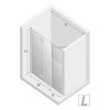 Душевая дверь New Trendy NEW SOLEO PLUS L D-0148A/D-0095B 100х195 стекло прозрачное профиль хром