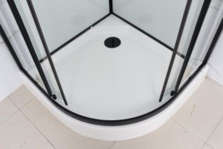 Душевая кабина Frank 420240 120х120 четверть круга с крышей ориентация универсальная