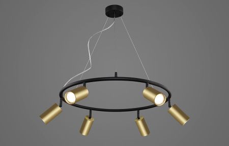 Люстра подвесная Crystal Lux CLT 015 CLT 015C6 D600 BL-GO