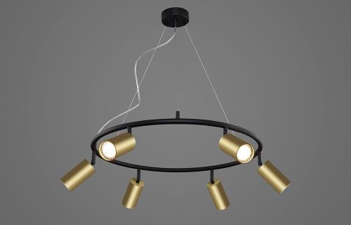 Люстра подвесная Crystal Lux CLT 015 CLT 015C6 D600 BL-GO - фото 2