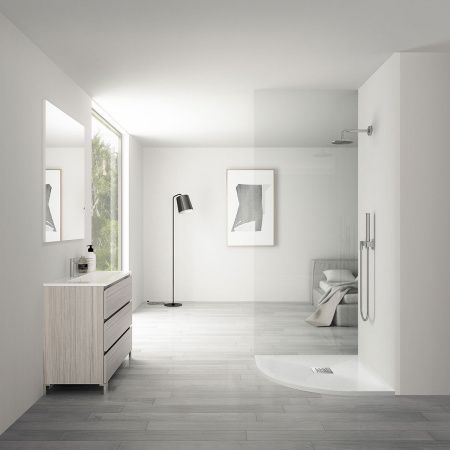 Душевой поддон из искусственного камня Vincea H25 VST-4SQ9090W 90х90 белый