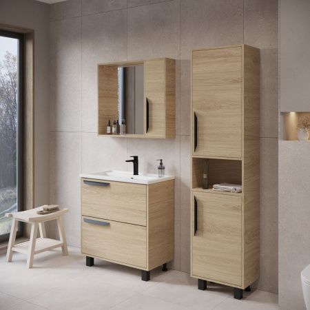 Зеркало-шкаф Viant КЕЛЬН VKEL60SD-ZSH 60х16х70 подвесной цвет бежевый