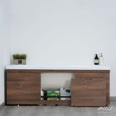 Экран под ванну Alavann Rita 170 см ALV0719005 фронтальный МДФ съемный/раздвижной коричневый