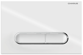 Клавиша смыва механическая CHARUS Magnus FP.340.11.01 цвет белый глянцевый