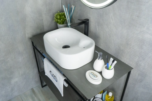 Раковина Gid Creativo 47 см N9266 (51173) накладная цвет белый - фото 5