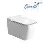 Унитаз подвесной Cerutti SPA CT10191 белый с сиденьем микролифт безободковый импульсный смыв