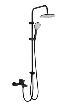 Душевая стойка Agger Gorgeous A0293544 настенная цвет черный