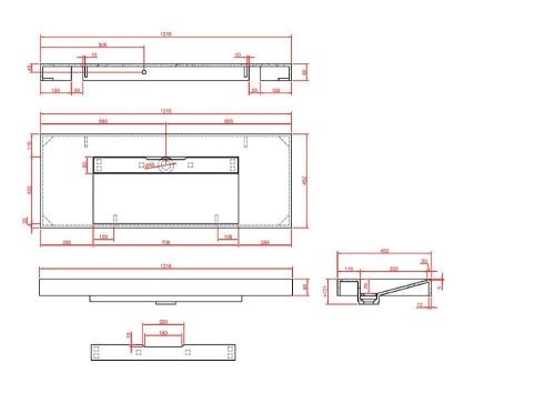 Раковина из искусственного камня Armadi Art Flat 859-120-CLCT 120х50 подвесная цвет белый без отверстий под смеситель - фото 2