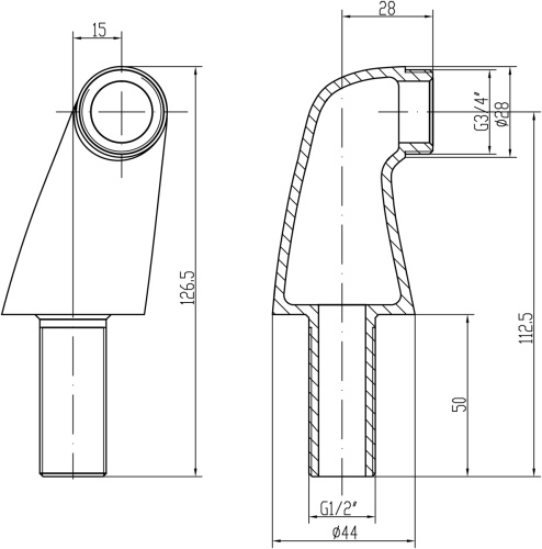Переходники для смесителя 2 шт LeMark LM8556CR - фото 2