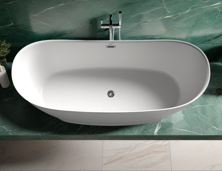 Ванна акриловая Cerutti SPA CT10506 170х75 отдельностоящая овальная с ножками