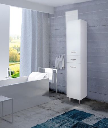 Шкаф-пенал Onika Модерн 403213 30х190 напольный цвет белый