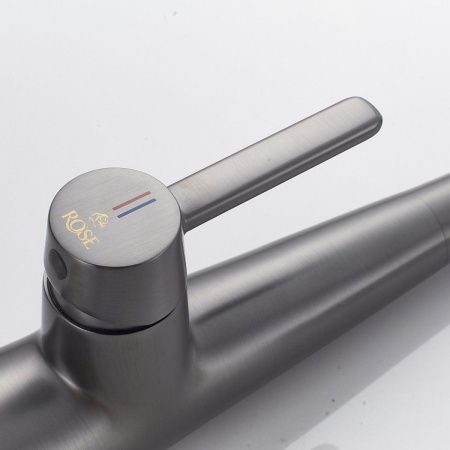 Смеситель для кухни Rose R213T на мойку оружейная сталь