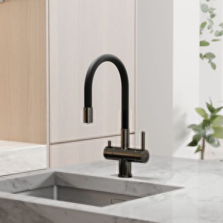 Смеситель для кухни Sancos Lucia SC4004GG на мойку вороненая сталь